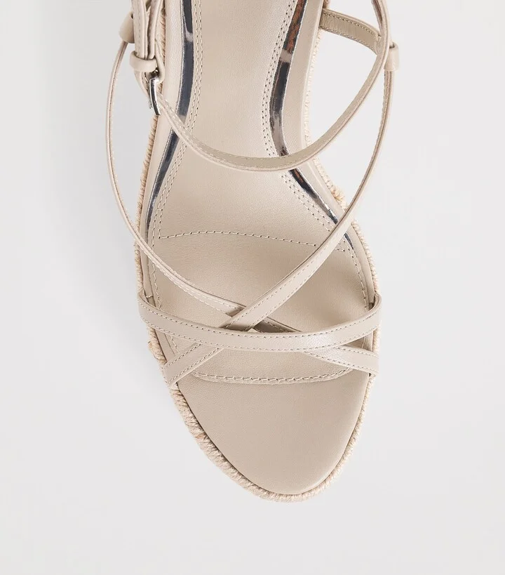 Paige Leather Marlowe Wedge Sandals 105 - Image 5
