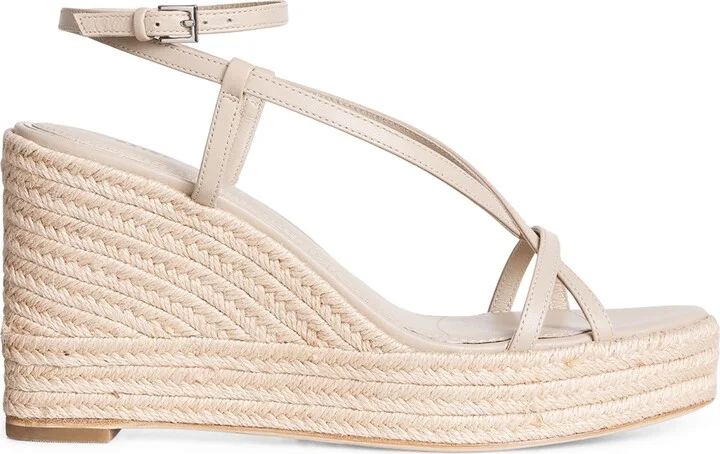 Paige Leather Marlowe Wedge Sandals 105