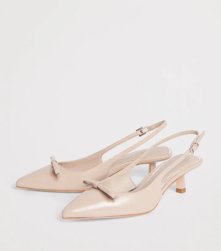 Paige Leather Mylah Slingback Pumps 45 - Image 2