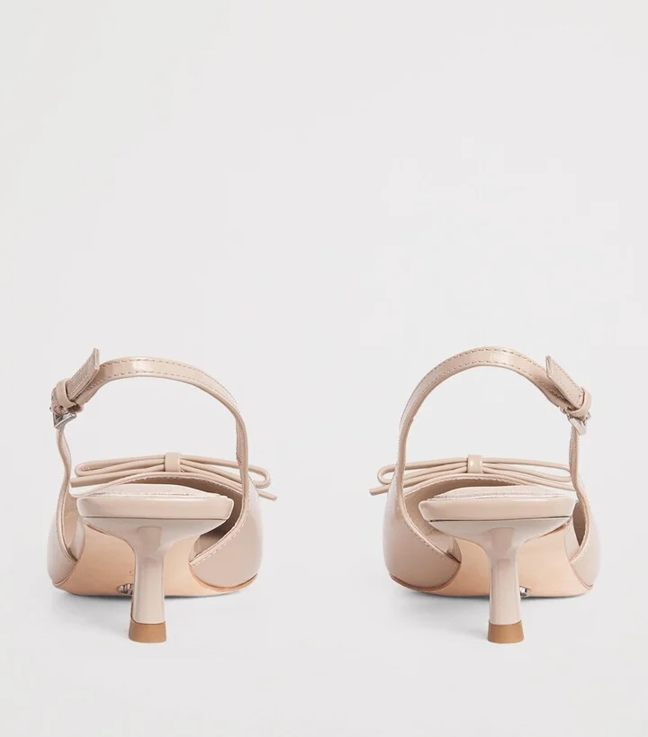 Paige Leather Mylah Slingback Pumps 45 - Image 3