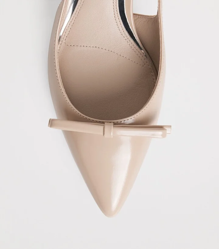 Paige Leather Mylah Slingback Pumps 45 - Image 4