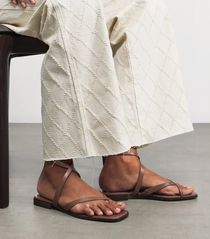 Paige Leather Reese Sandals - Image 2