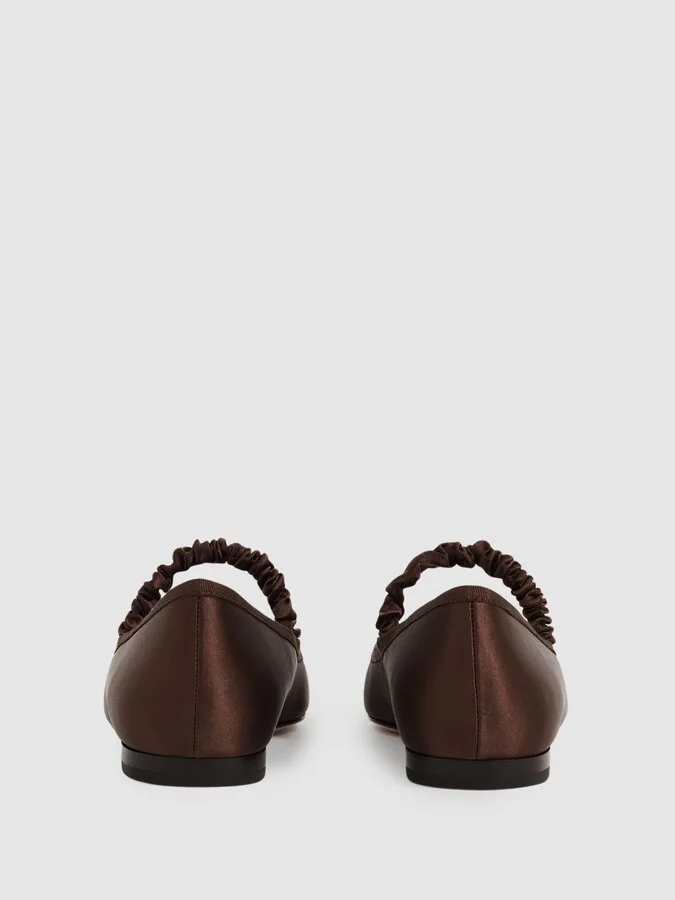 Paige Satin Ballerina Shoes - Image 3