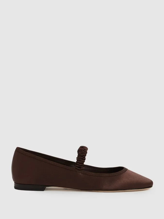 Paige Satin Ballerina Shoes