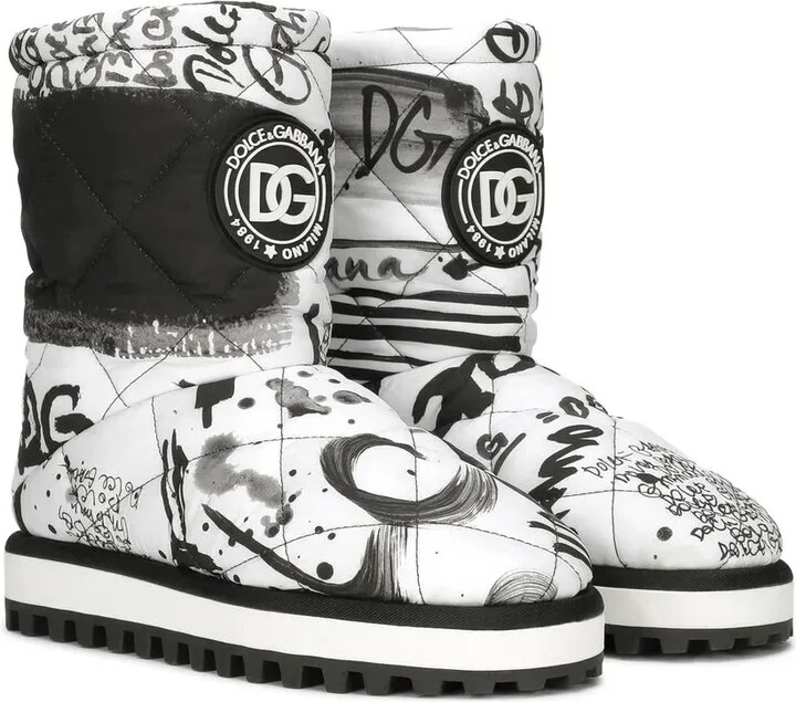 Paint Splatter-Print Padded Boots - Image 2