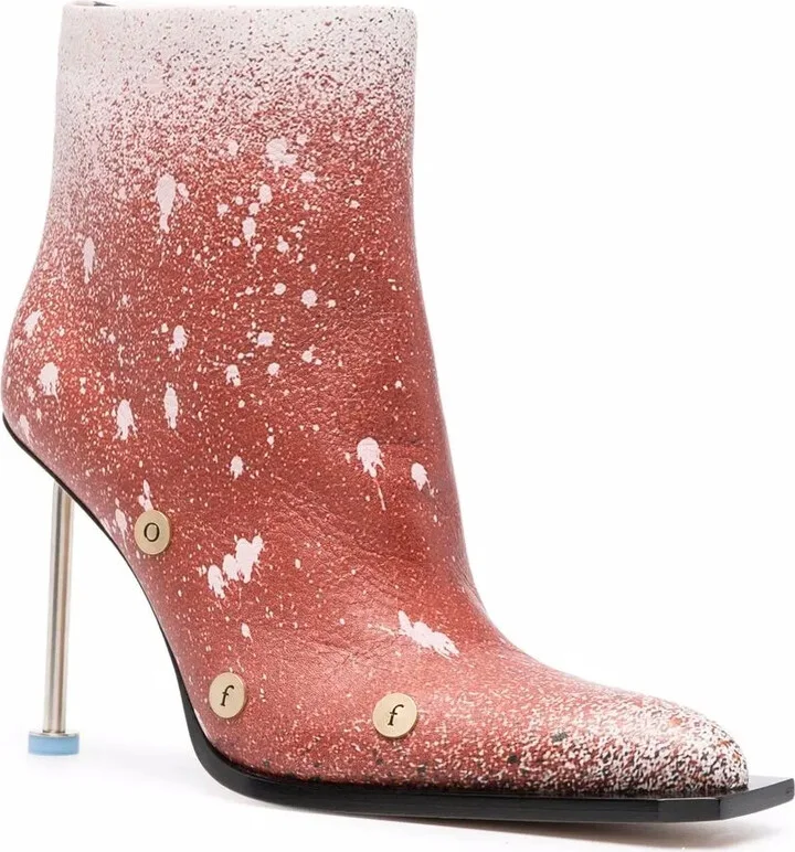Paint Splatter Stiletto Boots - Image 2