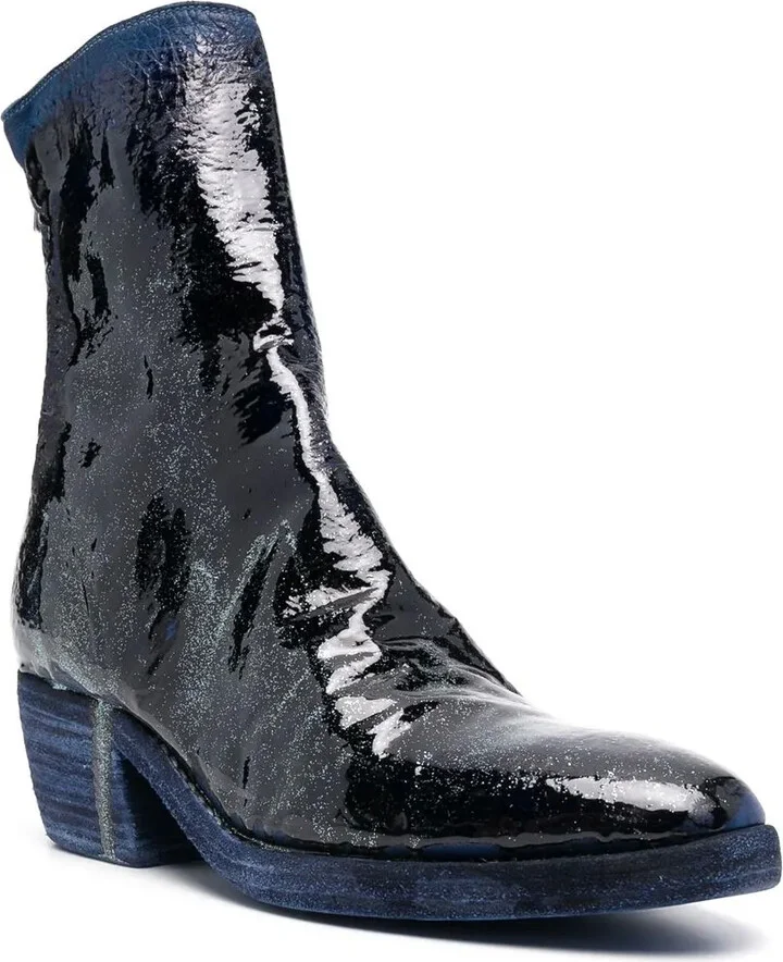 Painted Patent Leather Boots - Image 2