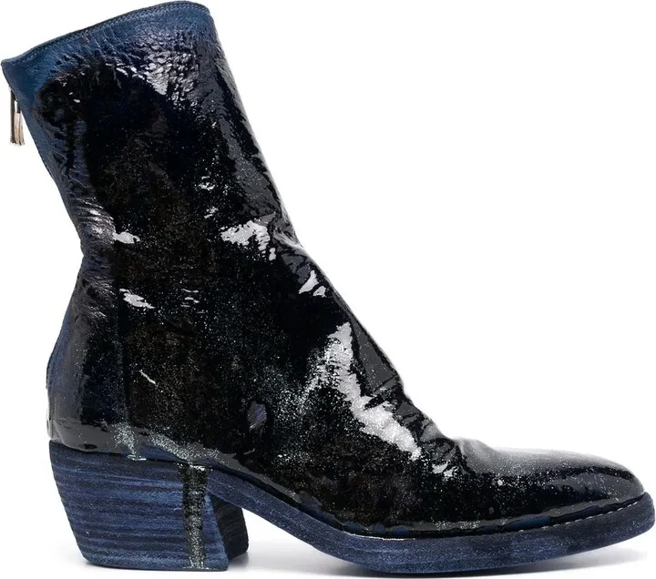 Painted Patent Leather Boots