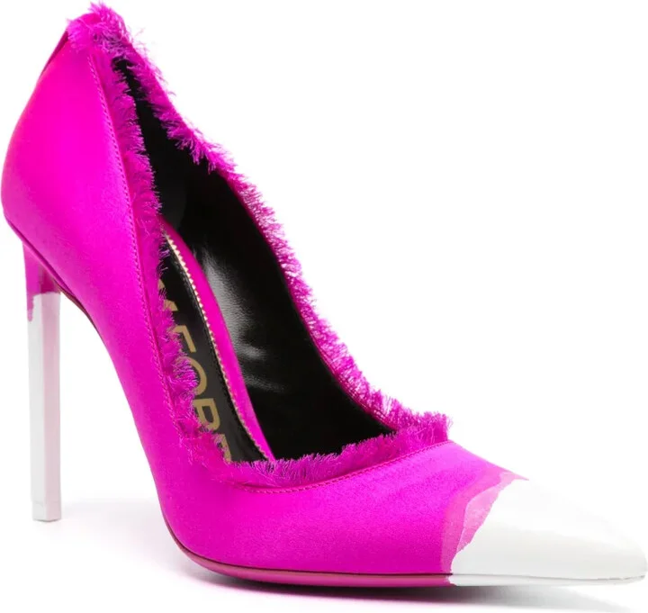 Painted Satin Pumps - Image 2