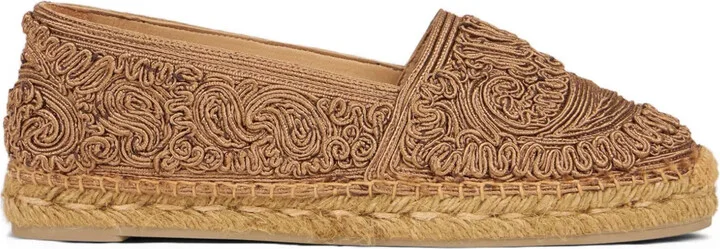 Paisley-Embroidered Espadrilles