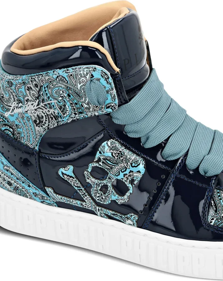 Paisley high-top sneakers - Image 3