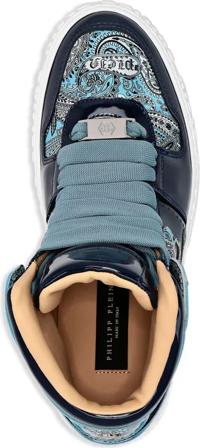 Paisley high-top sneakers - Image 4
