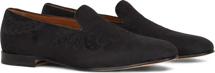 Paisley-Jacquard Detail Loafers - Image 2