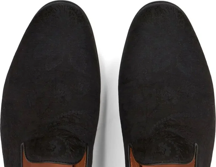 Paisley-Jacquard Detail Loafers - Image 4