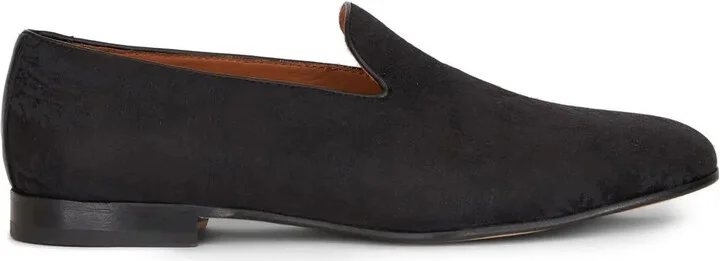 Paisley-Jacquard Detail Loafers
