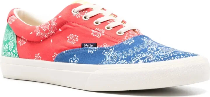 Paisley-Print Colourblock Sneakers - Image 2