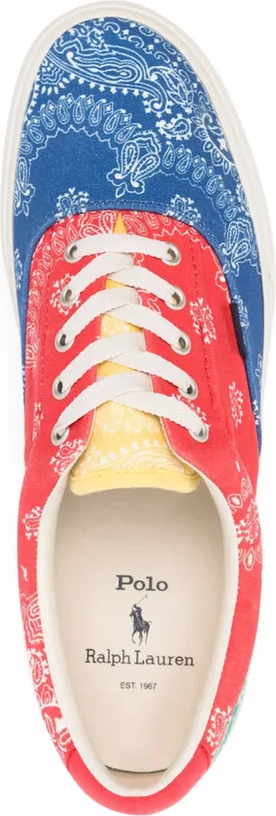Paisley-Print Colourblock Sneakers - Image 4