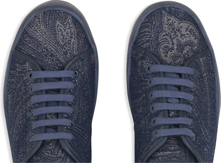 Paisley-Print Denim Sneakers - Image 3