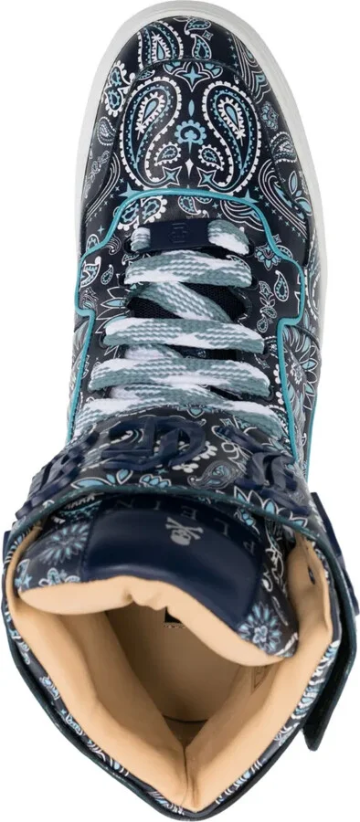 Paisley-Print Hi-Top Sneakers - Image 4