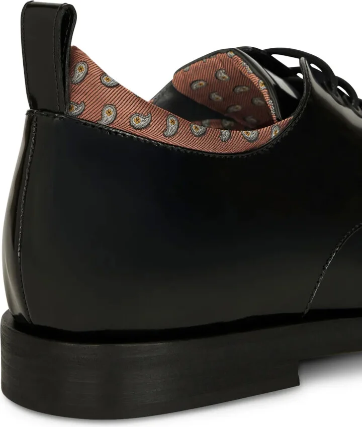 paisley-print leather Derby shoes - Image 3