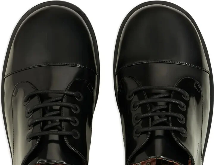 paisley-print leather Derby shoes - Image 4