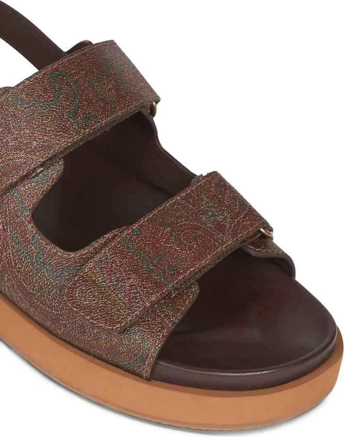 Paisley-Print Slingback Sandals - Image 4