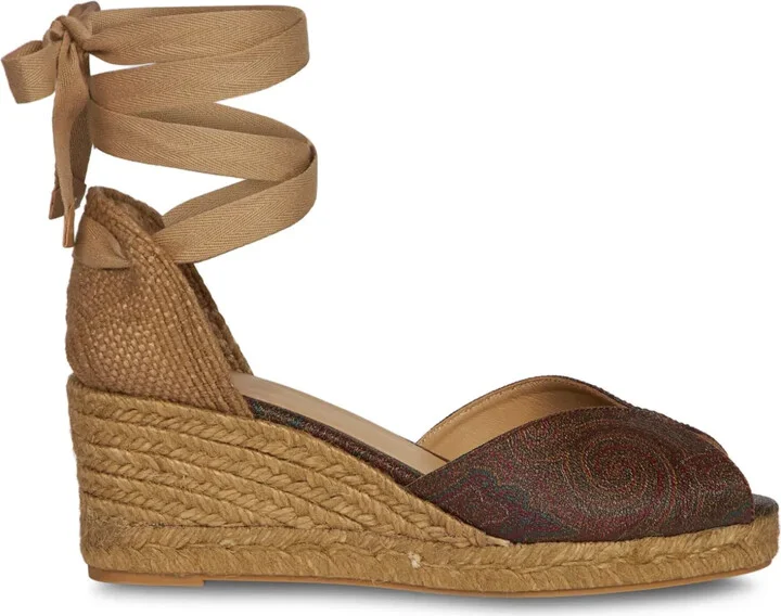Paisley Wedge Espadrilles