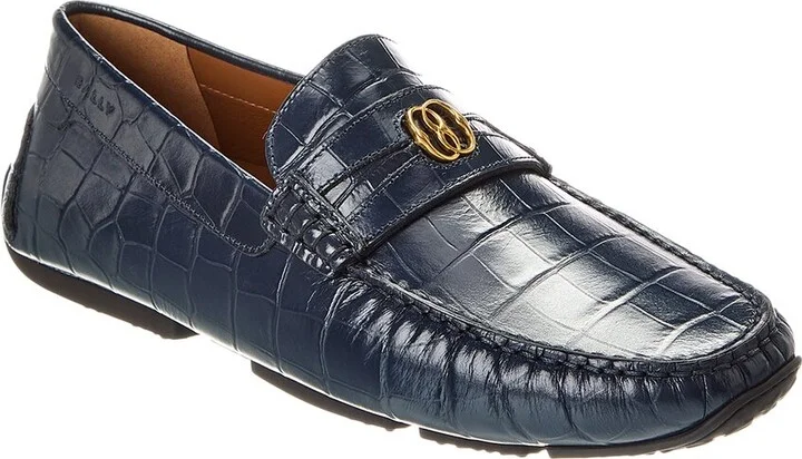 Paklys Croc-Embossed Leather Loafer