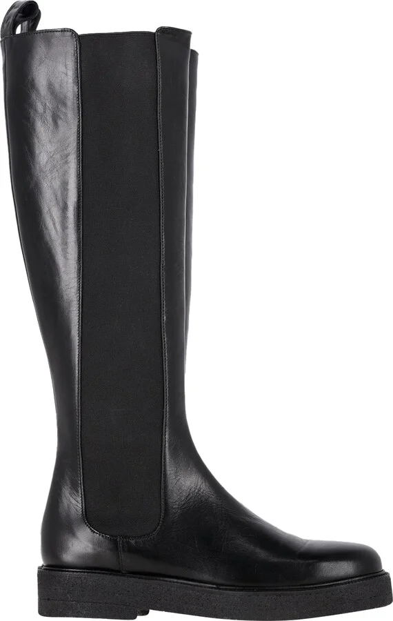 Palamino Chelsea Knee-High Boots in Black Leather