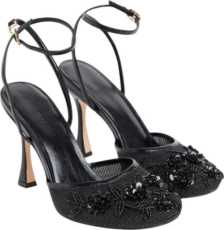 Palau Embellished Mesh Heel