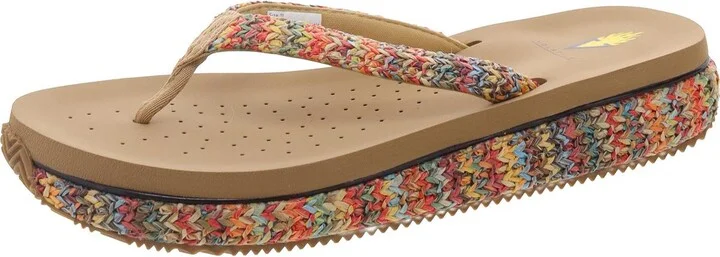 Palau Womens Wedges Thong Platform Sandals