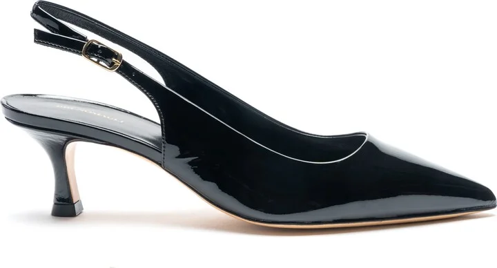 Palerma Pointed Toe Kitten Heel Slingback Pump - Image 7
