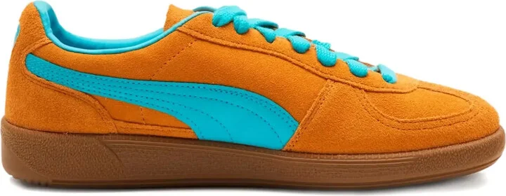 Palermo "Dark Cheddar/Bright Aqua" sneakers