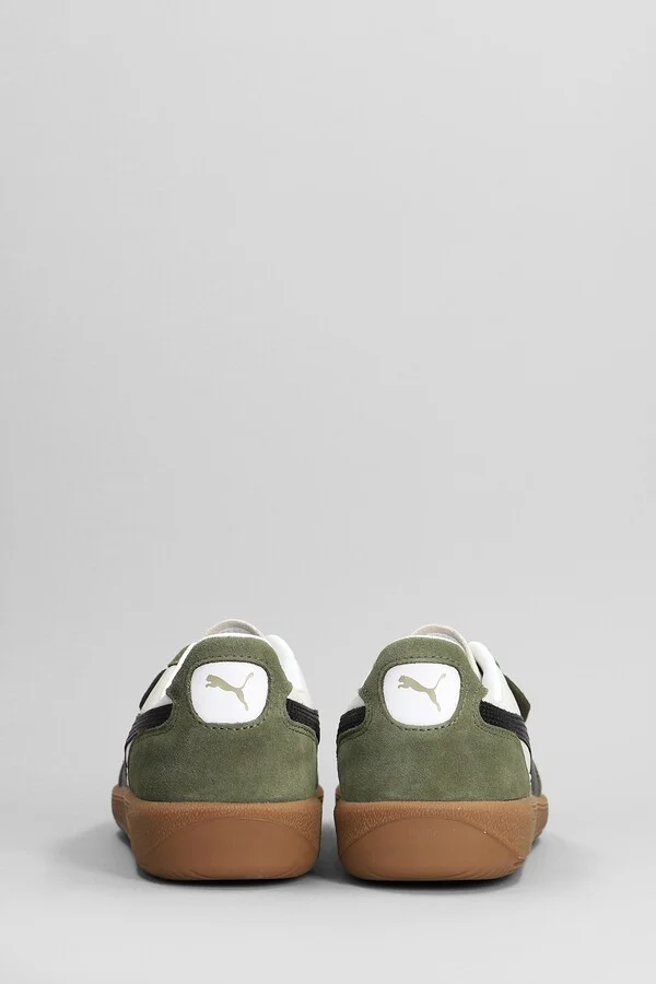 Palermo Og Sneakers In Green Suede And Fabric - Image 4