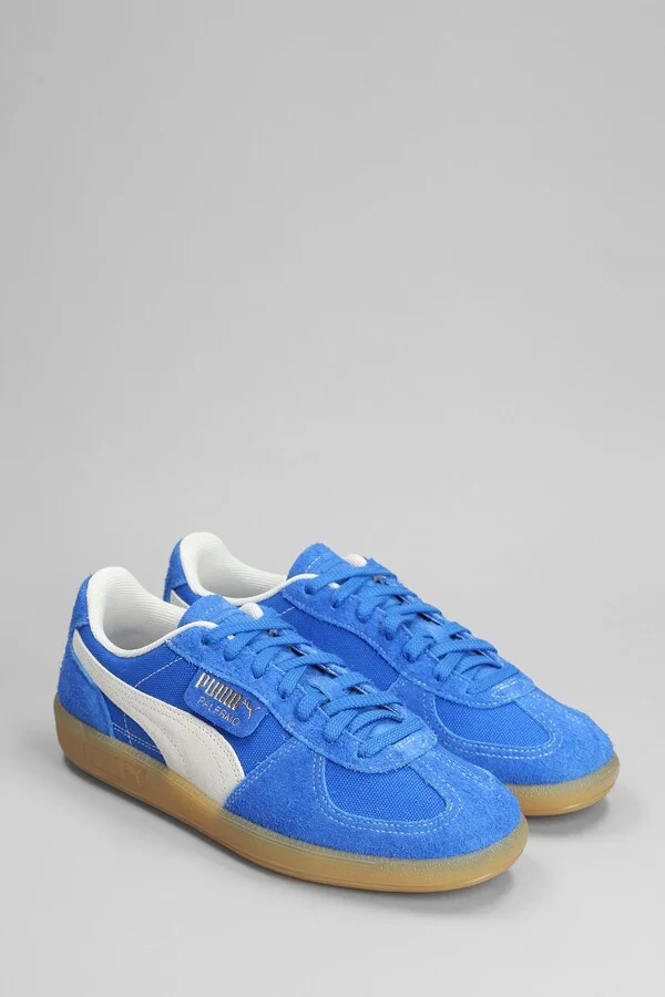 Palermo Sneakers In Blue Suede - Image 2