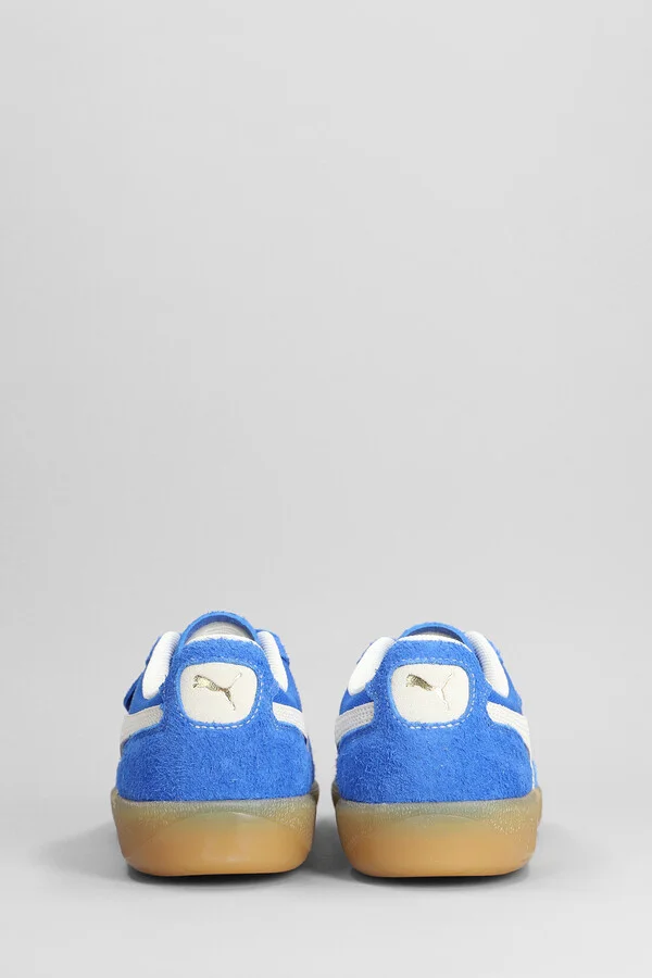 Palermo Sneakers In Blue Suede - Image 4