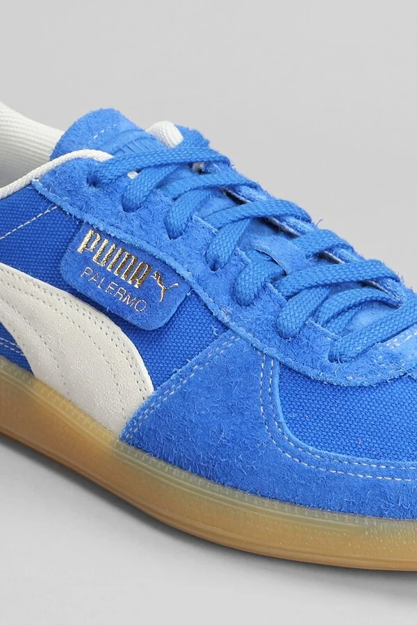 Palermo Sneakers In Blue Suede - Image 5