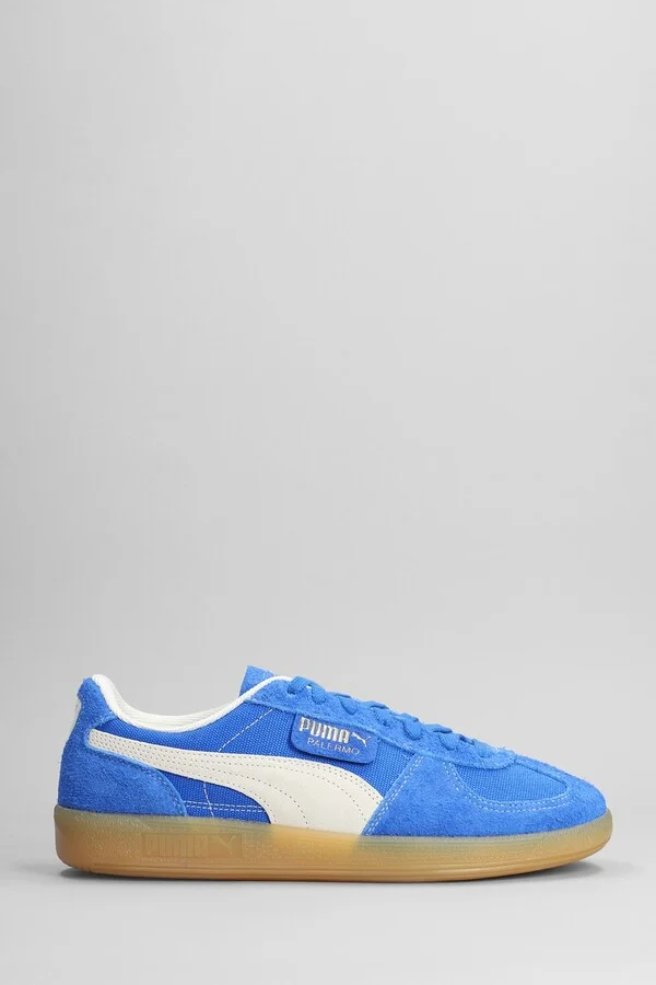Palermo Sneakers In Blue Suede