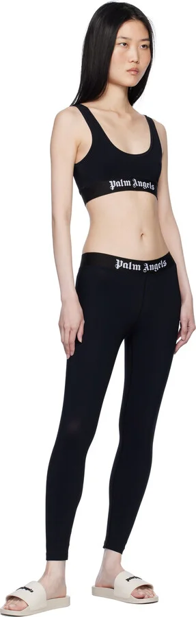 Palm Angels Beige New Logo Pool Slides - Image 5