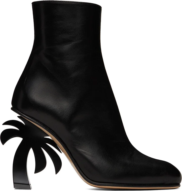 Palm Angels Black Palm Heel Boots