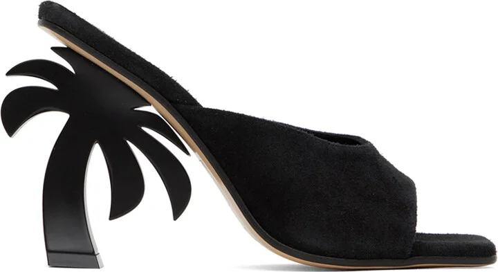 Palm Angels Black Palm Mules