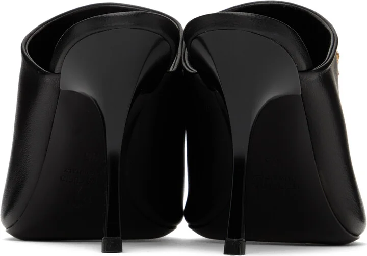 Palm Angels Black Palm Open Toe Mules - Image 2