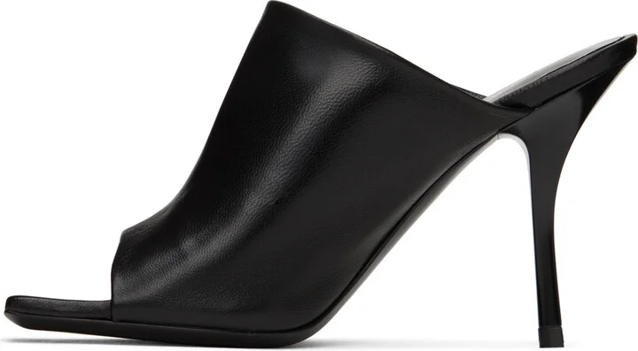 Palm Angels Black Palm Open Toe Mules - Image 3