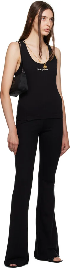 Palm Angels Black Palm Open Toe Mules - Image 5