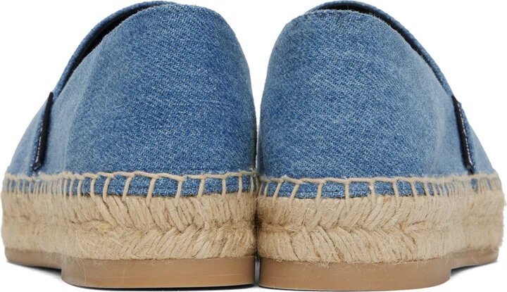 Palm Angels Blue 'PA' Espadrilles - Image 2