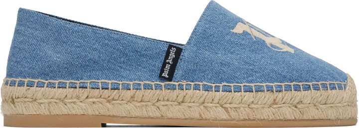 Palm Angels Blue 'PA' Espadrilles