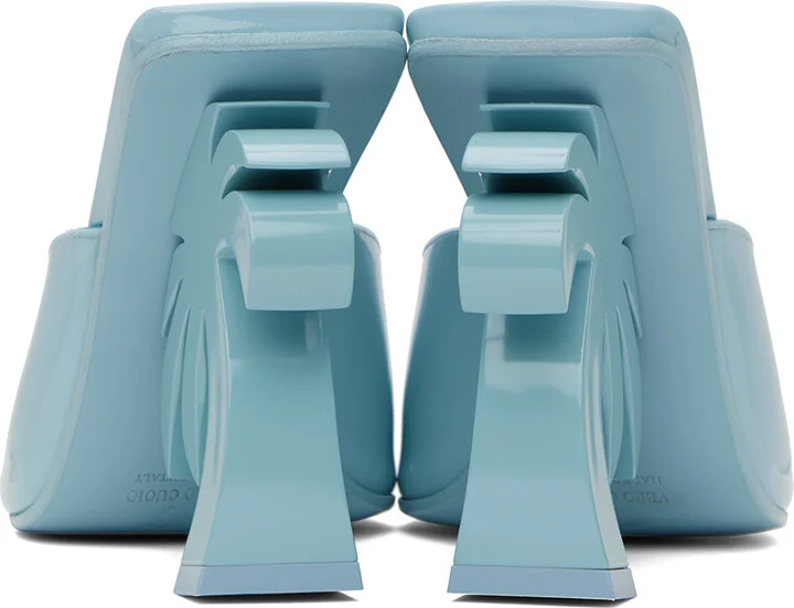 Palm Angels Blue Palm Mules - Image 2