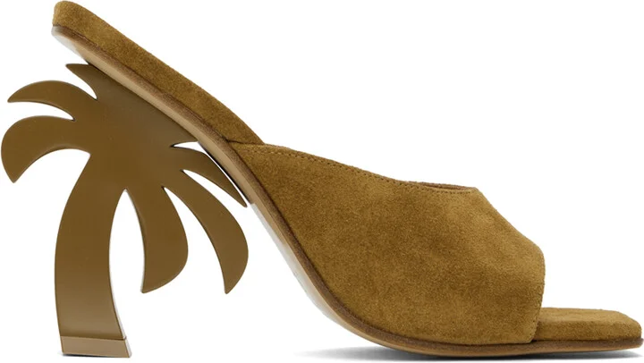 Palm Angels Brown Palm Mules
