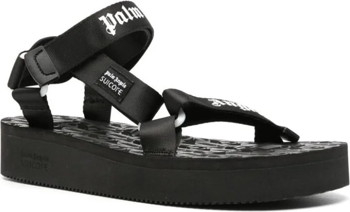 Palm Angels Depa Logo-Print Sandals - Image 2