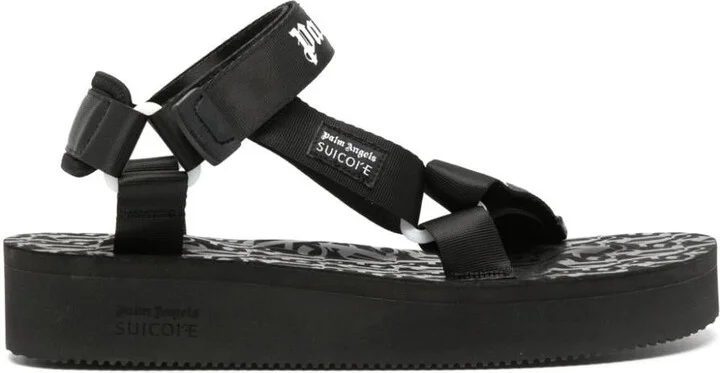 Palm Angels Depa Logo-Print Sandals